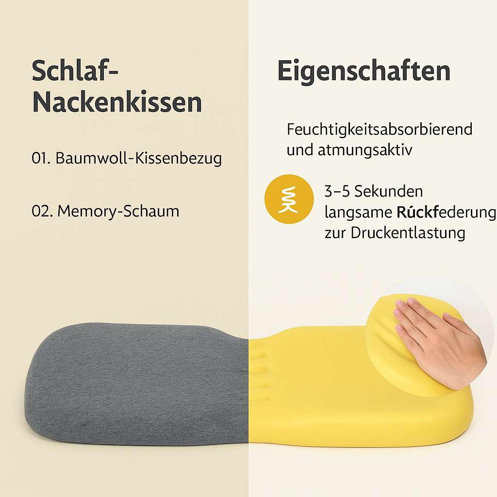 Zervikalkissen – Ergonomische Nackenstütze für besseren Schlaf