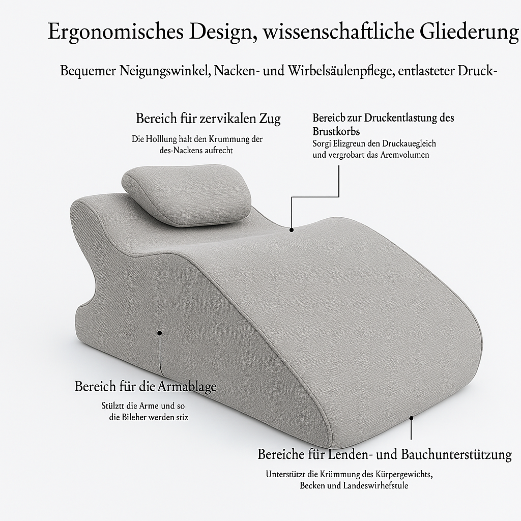Orthopädisches Schlafkissen – Ergonomische Stütze für Kopf & Rücken