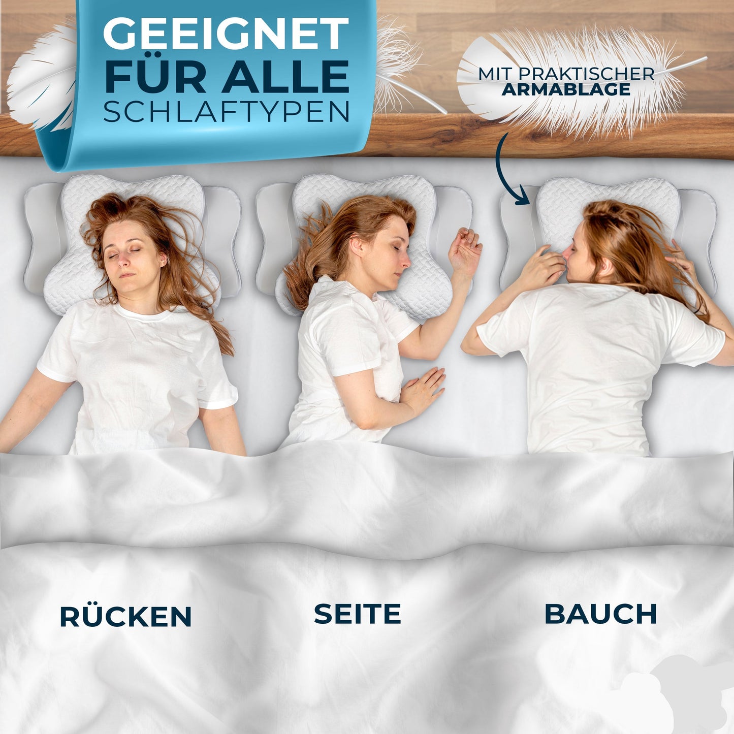 Orthopädisches Kopfkissen Nackenschmerzen aus Memory Foam