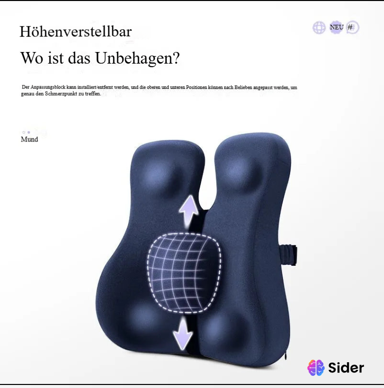 Sitzkissen mit hoher Rückenlehne – Ergonomisch & Orthopädisch