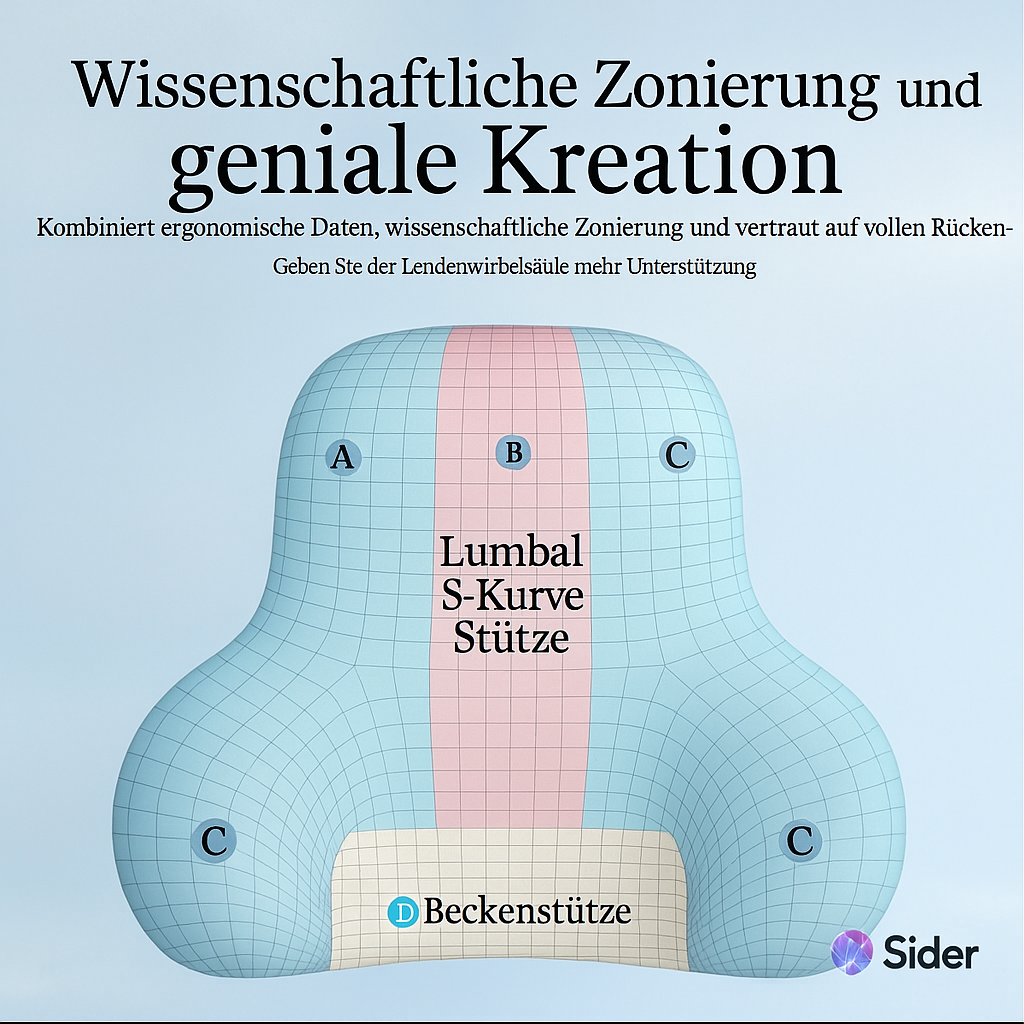 Orthopädisches Rückenkissen – Ergonomisch & Ideal für Rückenunterstützung