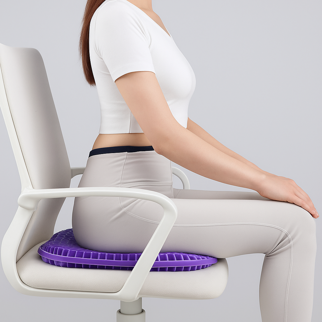 Ergonomisches Gel-Sitzkissen – Atmungsaktiv & Komfortabel