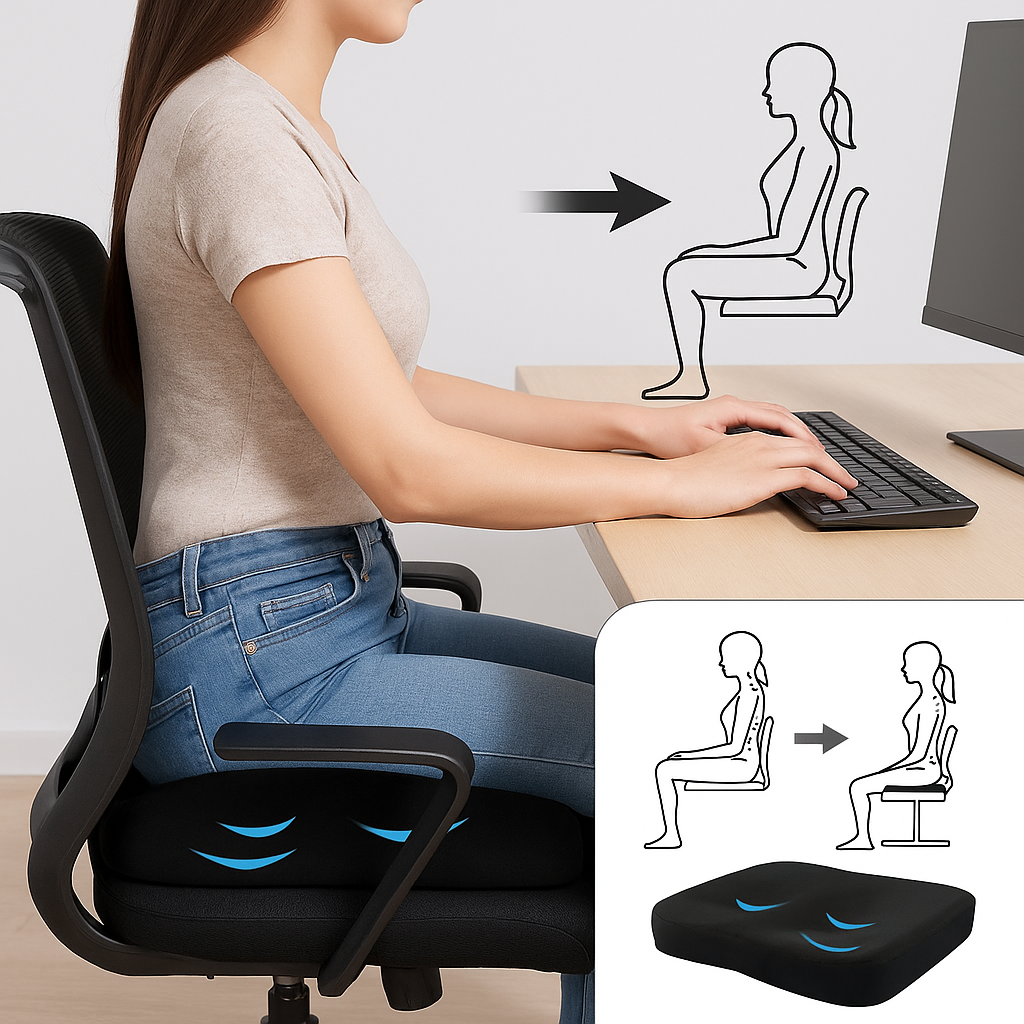 Ergonomisches Sitzkissen für Stuhl – Komfort & Unterstützung