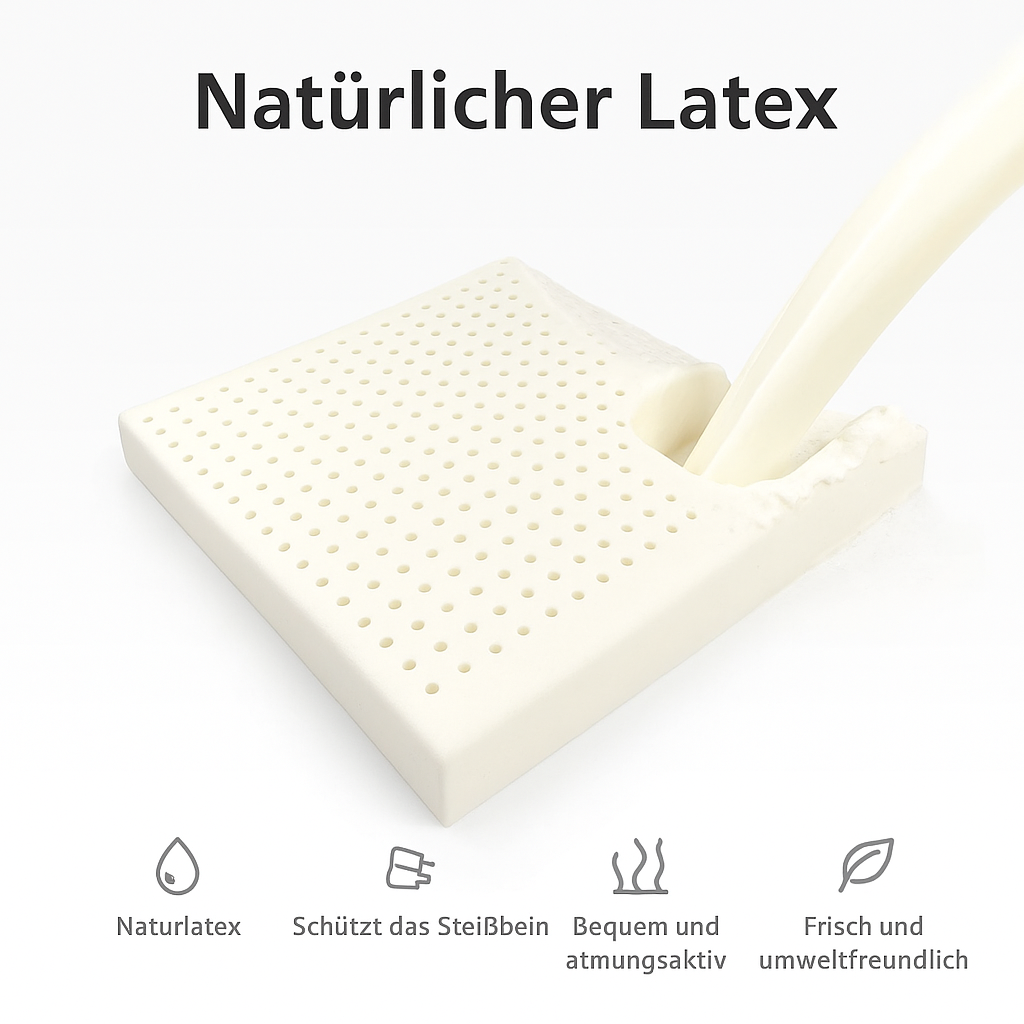 Ergonomisches Sitzkissen für Stühle aus Naturlatex