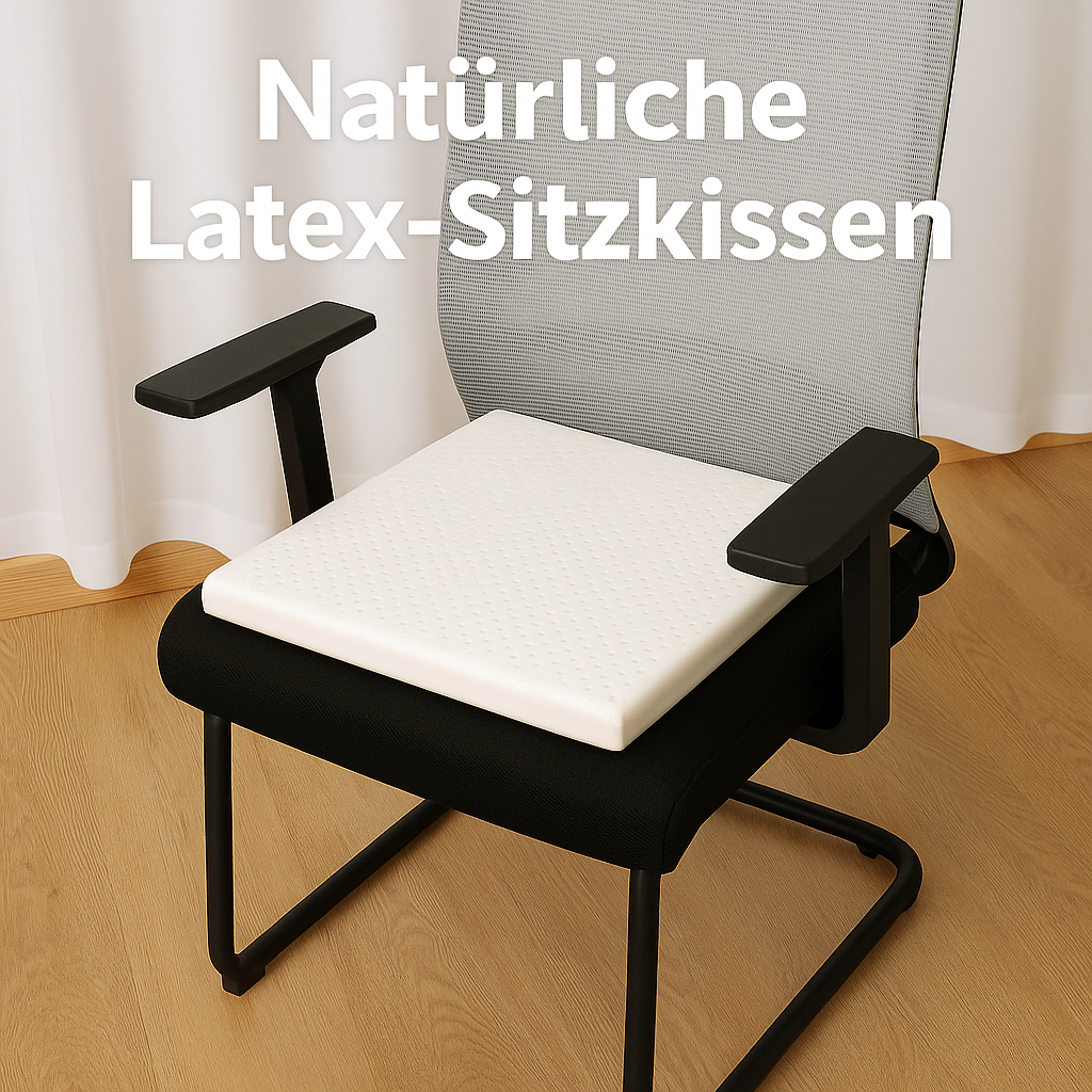 Ergonomisches Sitzkissen für Stühle aus Naturlatex