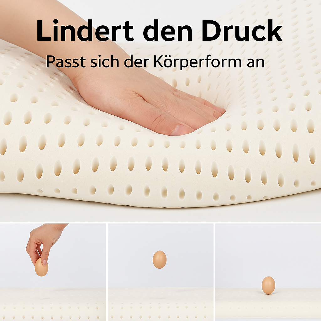 Ergonomisches Sitzkissen für Stühle aus Naturlatex