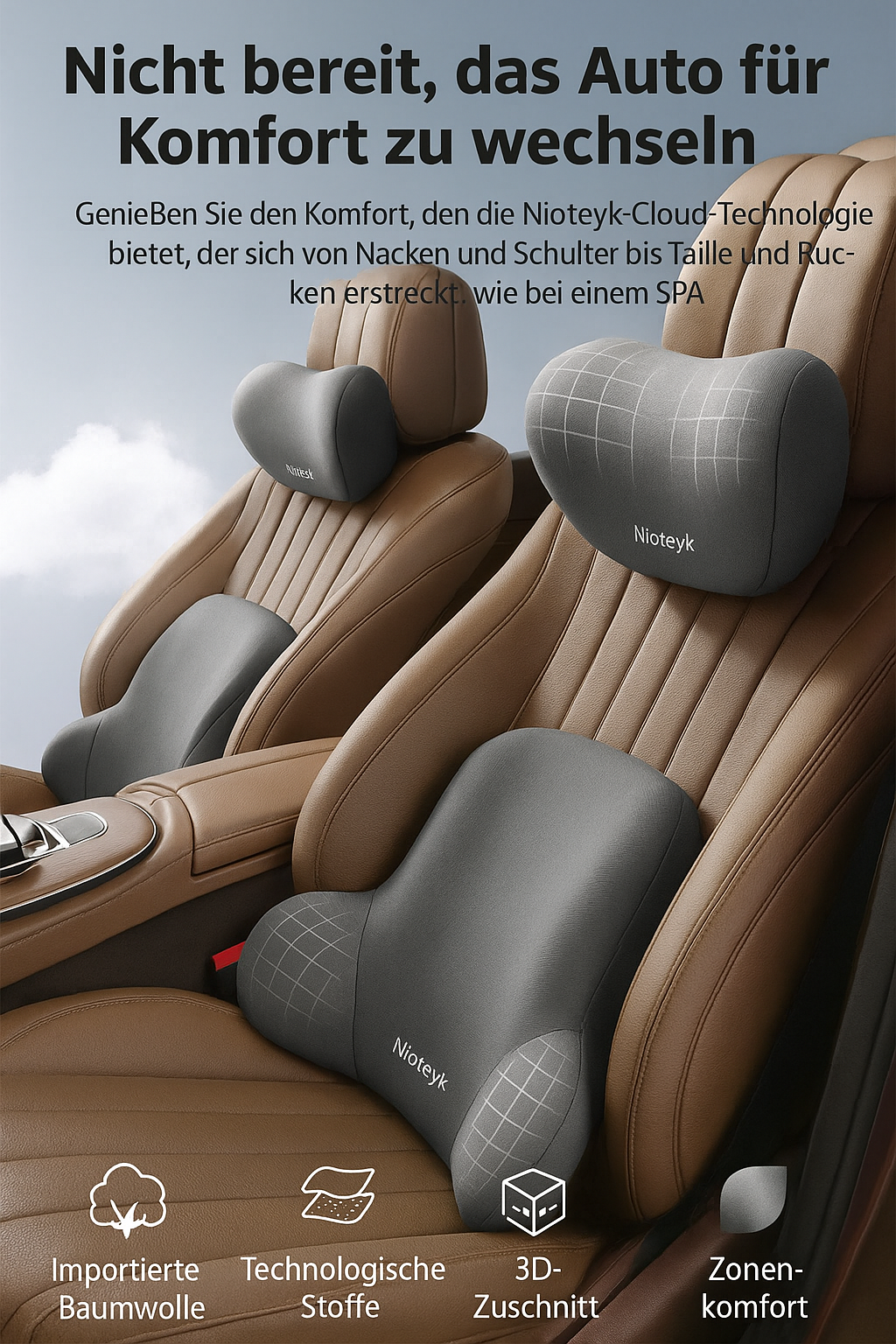 Orthopädisches Kissen fürs Auto – Ergonomischer Komfort für unterwegs