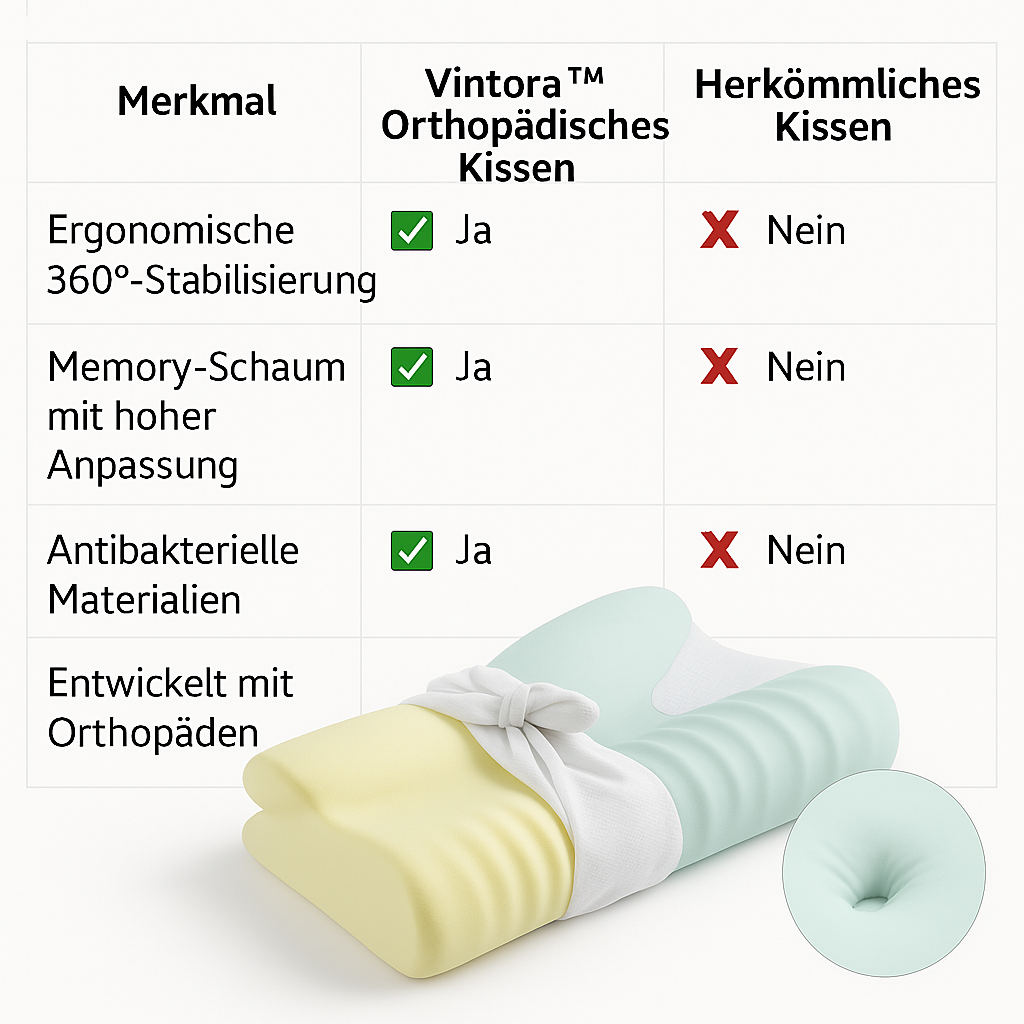 Orthopädisches Kissen – Ergonomisch, bequem & rückenfreundlich
