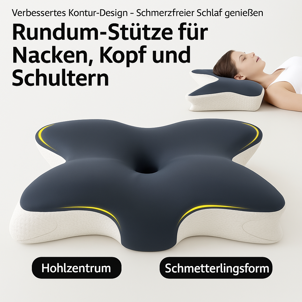 Orthopädisches Kopfkissen – Ergonomisch, bequem & rückenfreundlich