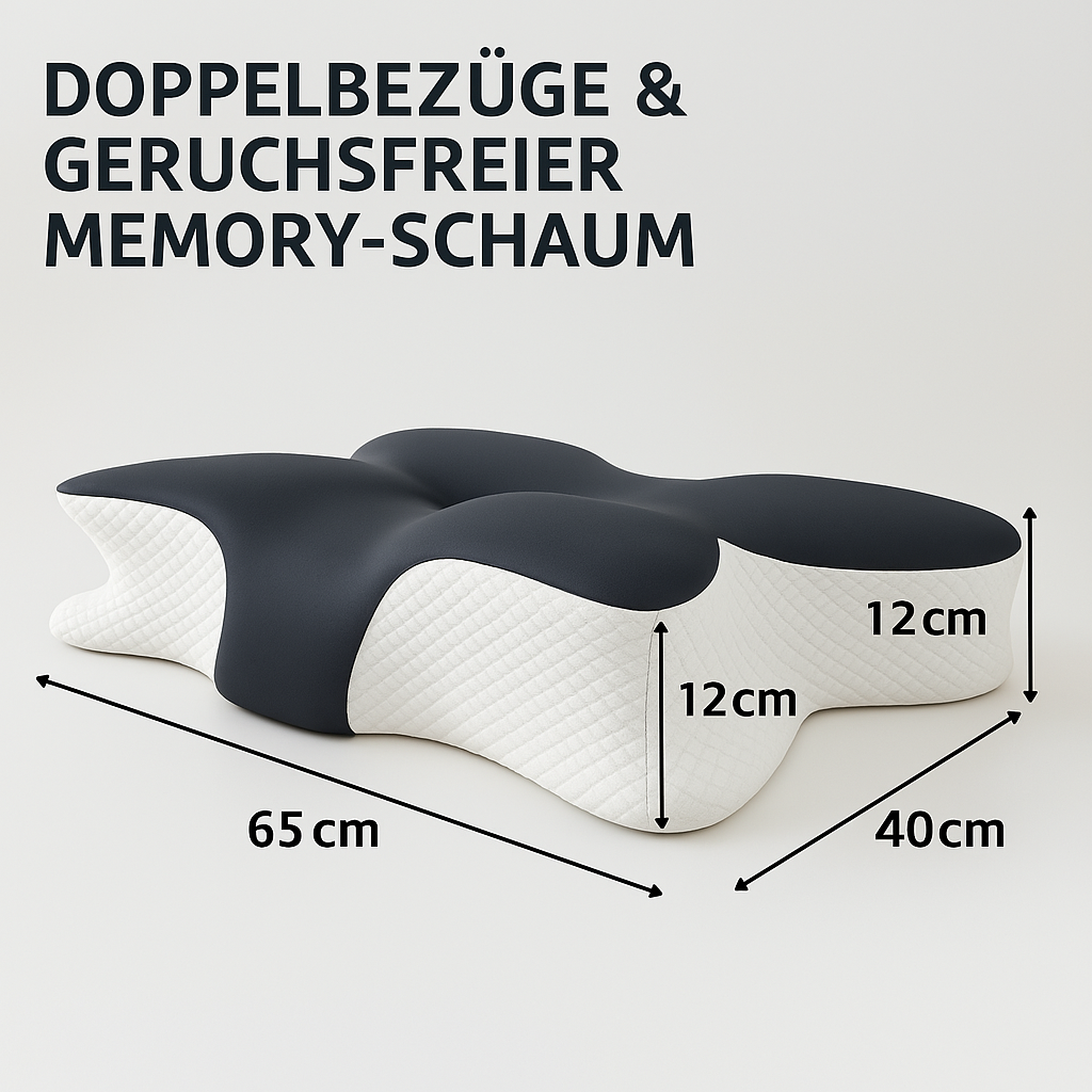 Orthopädisches Kopfkissen – Ergonomisch, bequem & rückenfreundlich