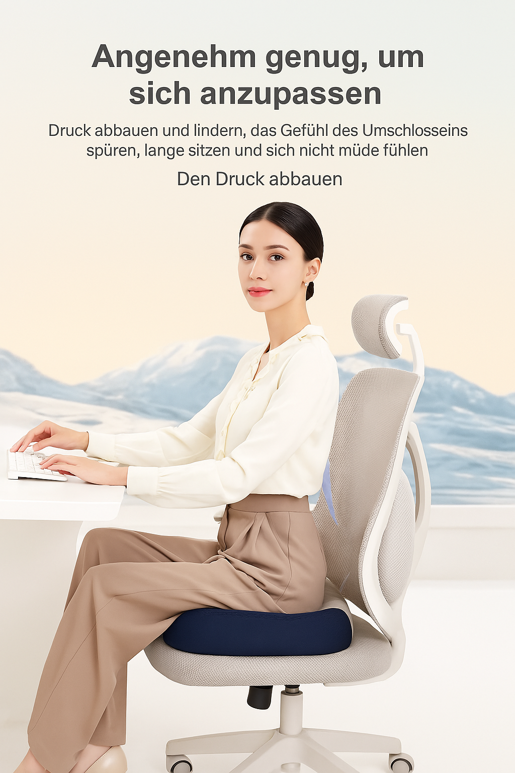 Sitzkissen mit hoher Rückenlehne – Ergonomisch & Orthopädisch