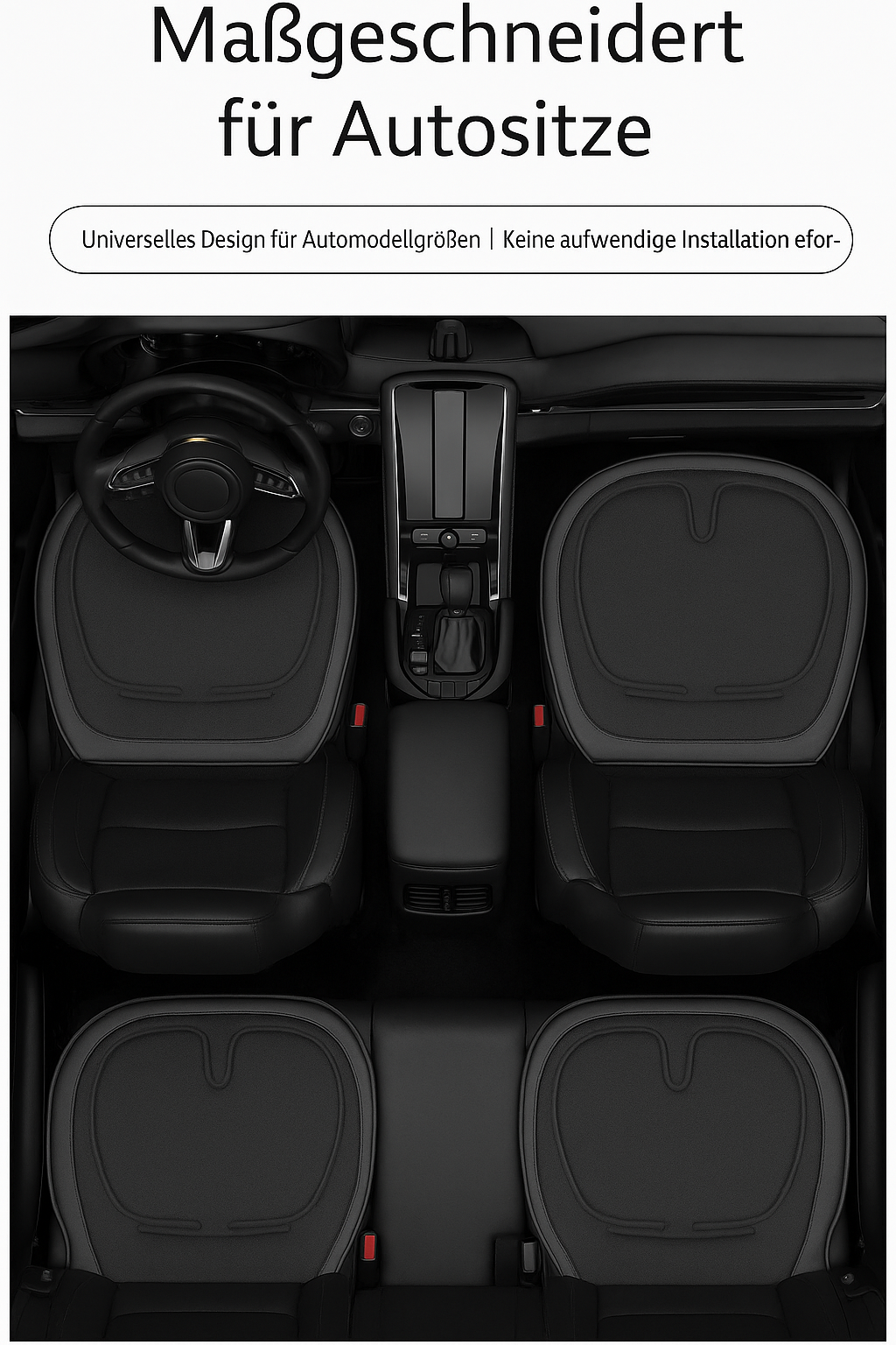 Ergonomisches Gel-Sitzkissen für Autositz – Kühl & Bequem