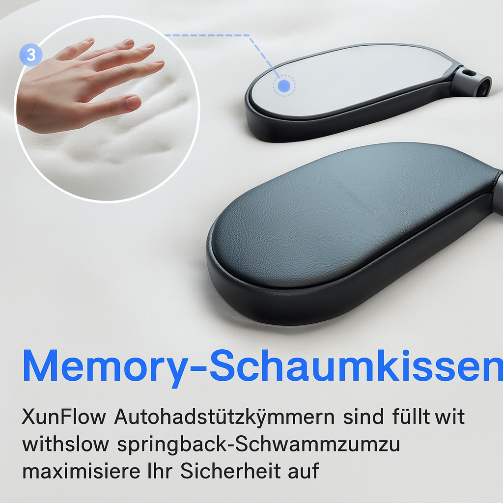 Premium Auto-Kopfstütze mit Memory Foam – Komfort & Sicherheit