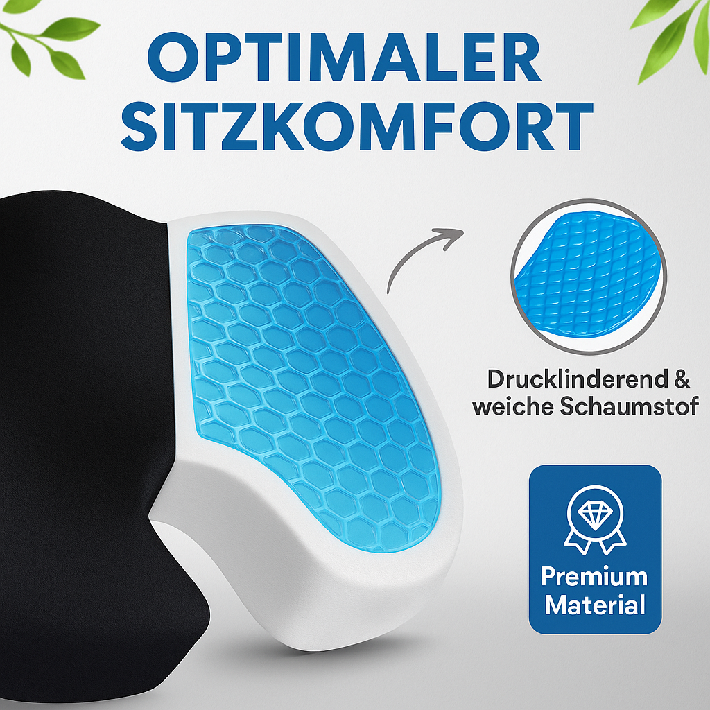 Orthopädisches Sitzkissen – Ergonomisch, bequem & rückenfreundlich