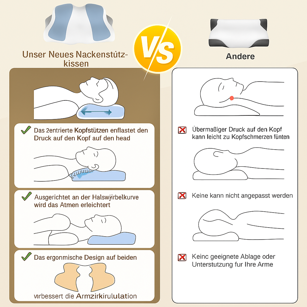 Orthopädisches Kissen – Ergonomische Unterstützung für einen gesunden Schlaf